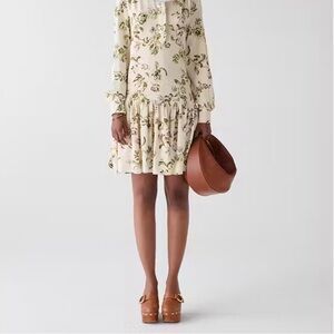 Kate Spade GATHERED FLOUNCE
SHIRTDRESS Color: Parchment XL NWT